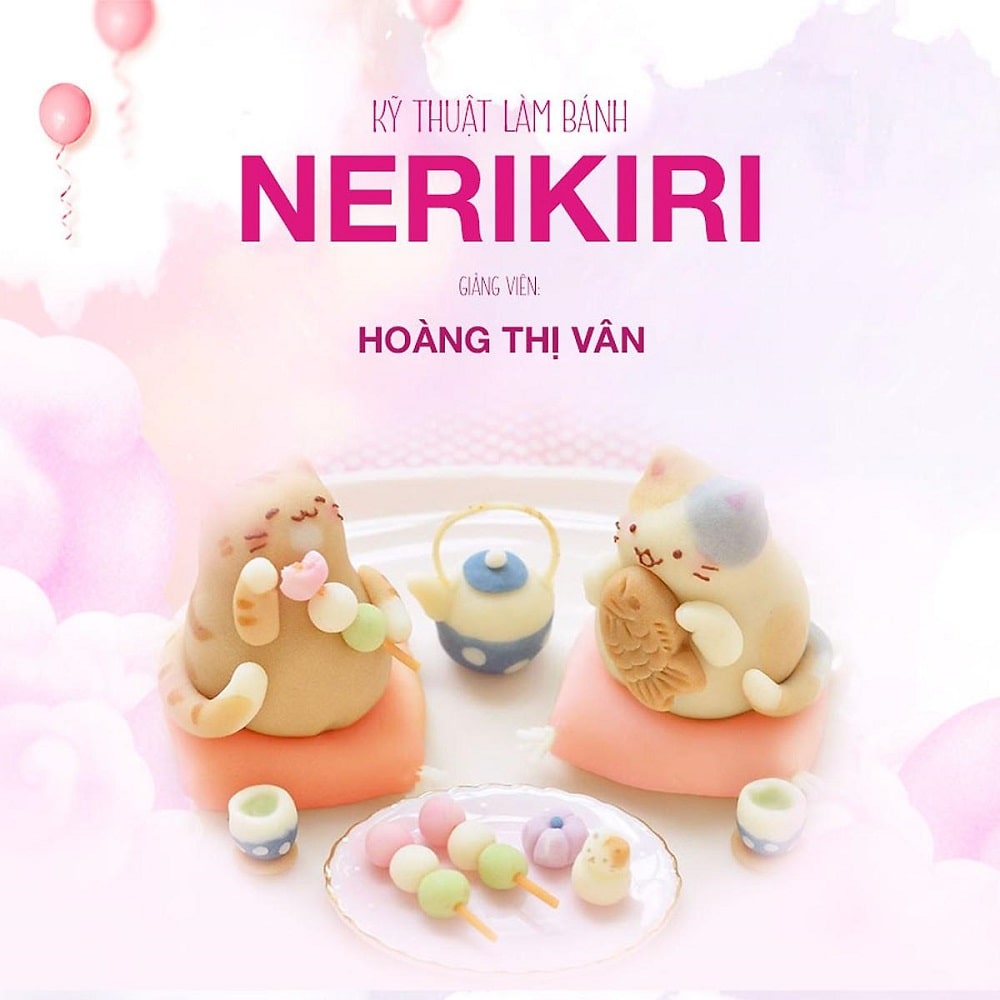 Kỹ thuật làm bánh Nerikiri (Wagashi) cơ bản | Hoàng Thị Vân