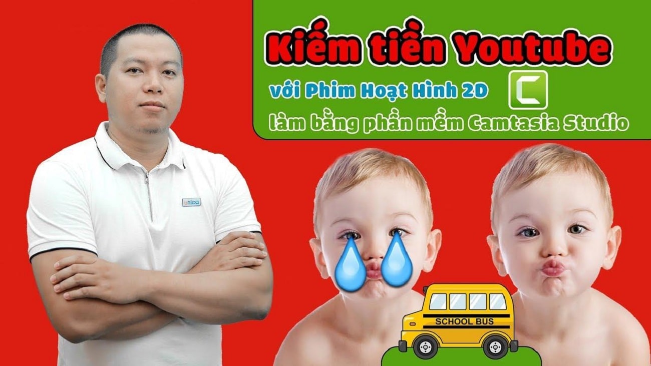 Kiếm tiền YouTube với Phim Hoạt Hình 2D làm bằng phần mềm Camtasia Studio từ Luân Phạm