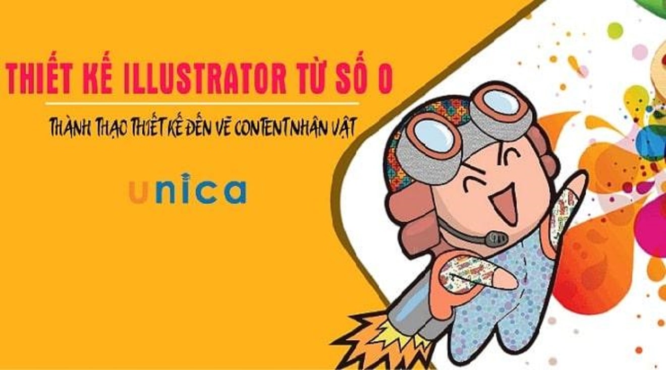Thiết kế Illustrator từ số 0 – Thành thạo thiết kế đến vẽ content nhân vật từ Đinh Thi