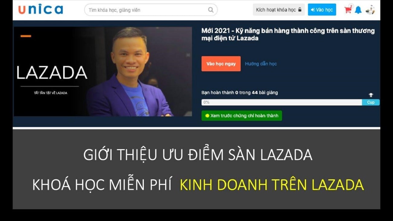 Mới 2021 – Kỹ năng bán hàng thành công trên sàn thương mại điện tử Lazada từ Nguyễn Chương