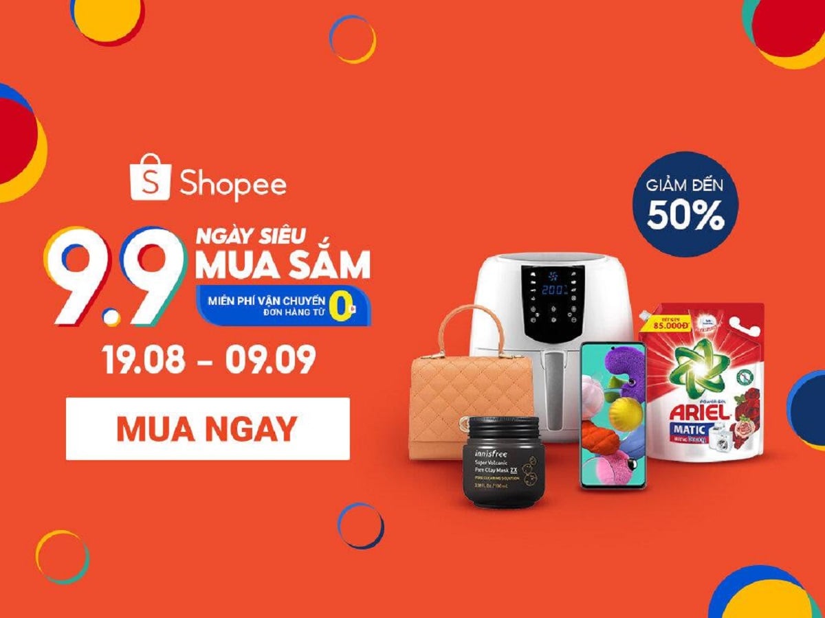 3 siêu ưu đãi nổi bật nhất tại Shopee 9.9 Ngày Siêu Mua Sắm | websosanh.vn