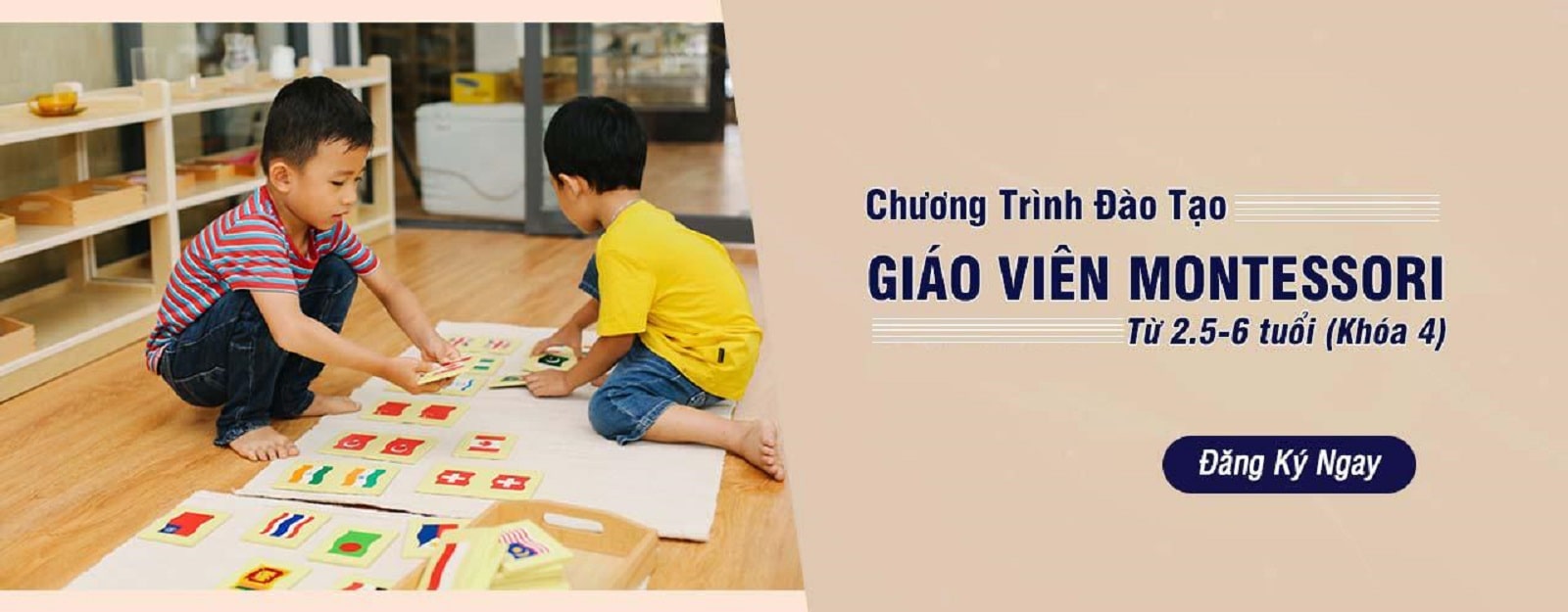Đào Tạo Giáo Viên Montessori 2.5-6 Tuổi - Trung tâm Montessori Việt Nam