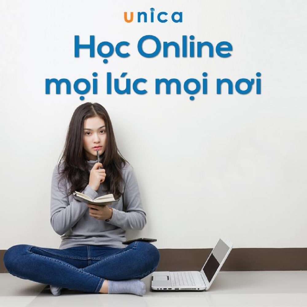 Chỉ cần có kết nối internet là bạn có thể học trên điện thoại di động, laptop mọi lúc mọi nơi