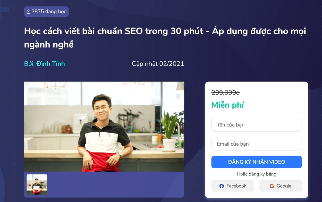Học cách viết bài chuẩn SEO trong 30 phút – Áp dụng được cho mọi ngành nghề từ Đình Tỉnh