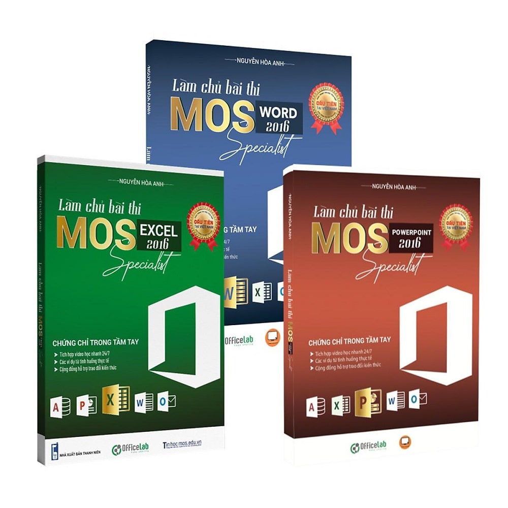 Combo Khóa ôn thi chứng chỉ MOS 3 môn Word, Excel, PowerPoint | Tiki
