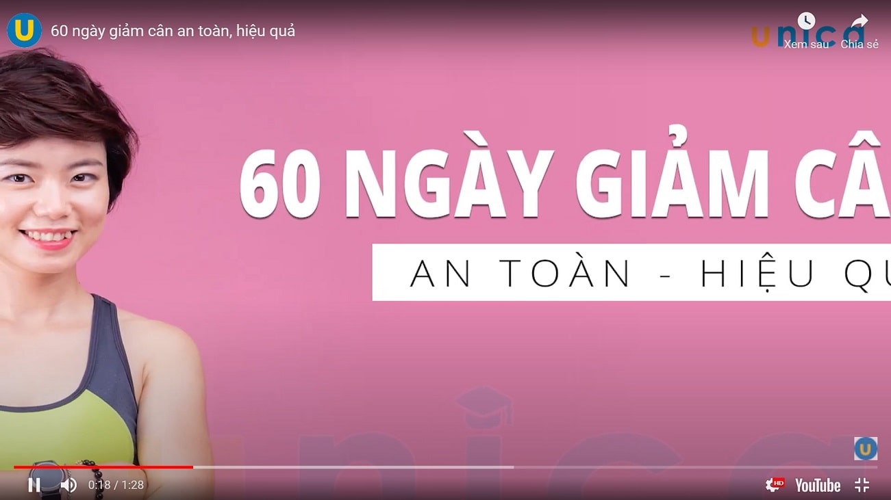 Khóa học giảm cân an toàn, hiệu quả trong vòng 60 ngày từ Huyền Trang