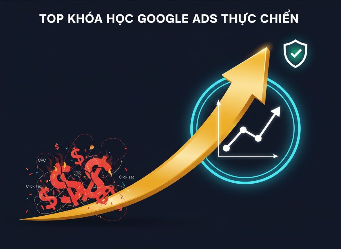 Top 7 Khóa Học Google Ads Thực Chiến 2025: Tối Ưu Chuyển Đổi & Chống Click Tặc