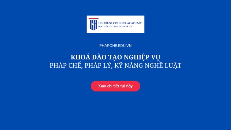 Khóa học Pháp chế Doanh nghiệp