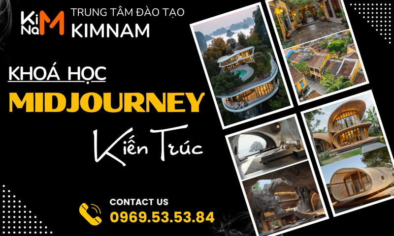 Lớp Midjourney - AI tạo ảnh - Kiến trúc
