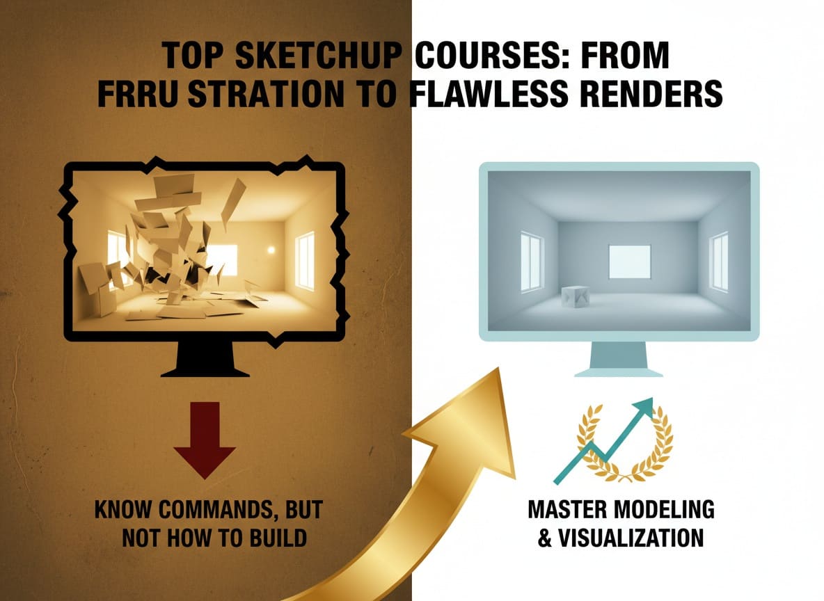 Top 10 Khóa Học SketchUp Thực Chiến 2026: Từ Cơ Bản Đến Render Vray