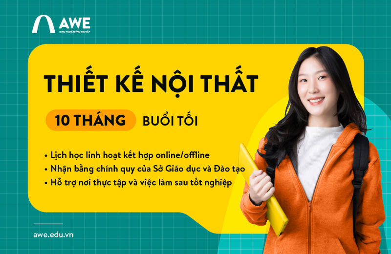 Khóa học thiết kế nội thất 10 tháng