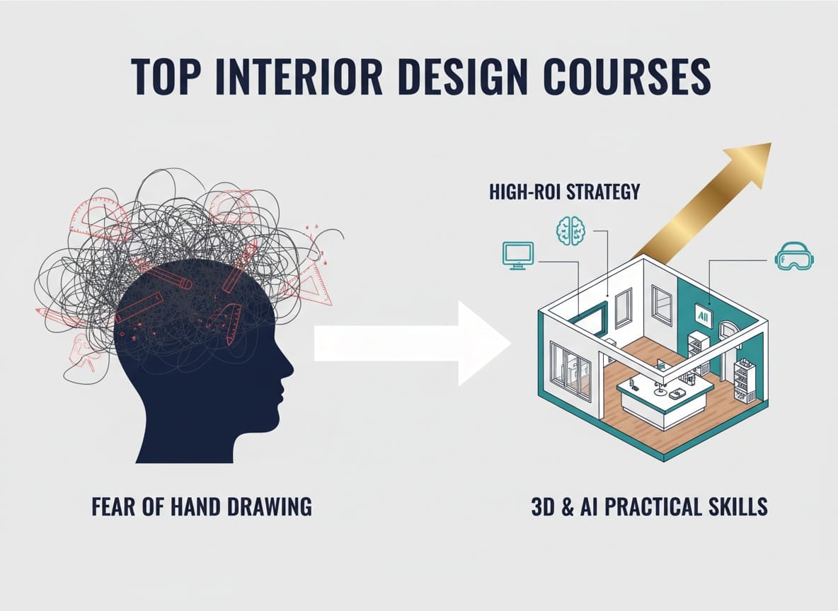 Top 5 Khóa Học Thiết Kế Nội Thất Thực Chiến Cho Người Mới Bắt Đầu 2026